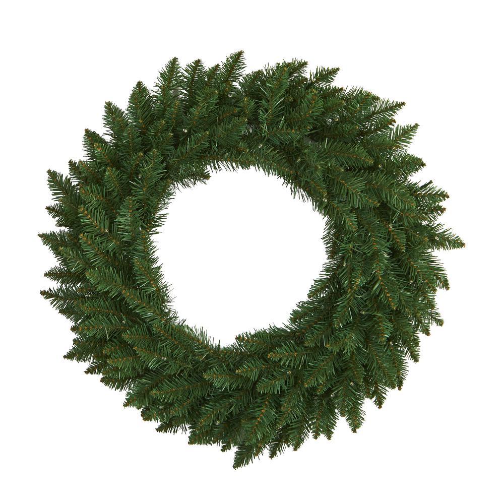 Pre Lit Christmas Wreaths Snow Flocked LED Hanging Wall Door Xmas Home Decor - Picture 13 of 31