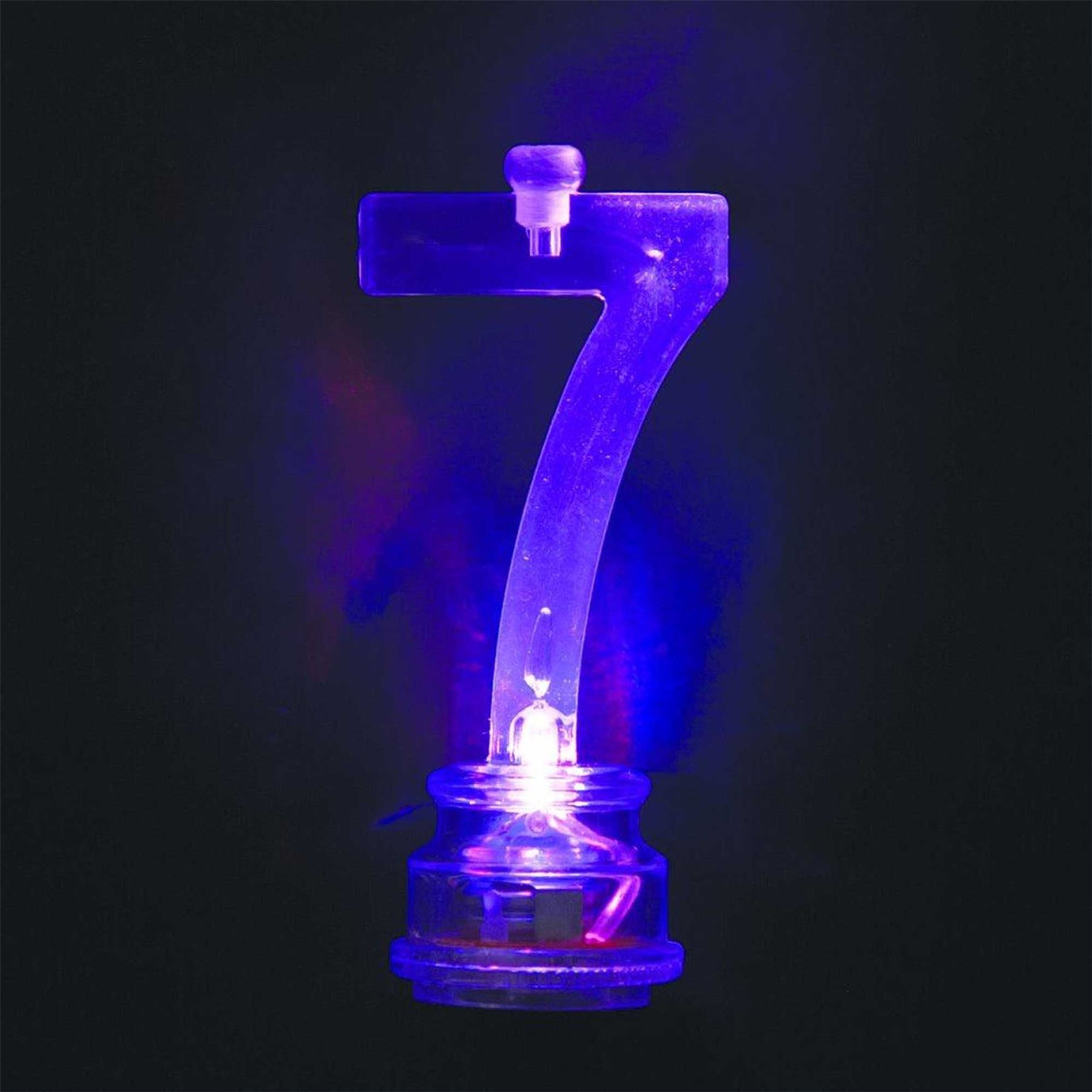 Number 0-9 LED Flashing Candle Holders Birthday Anniversary All Age Cake Toppers - Picture 29 of 41
