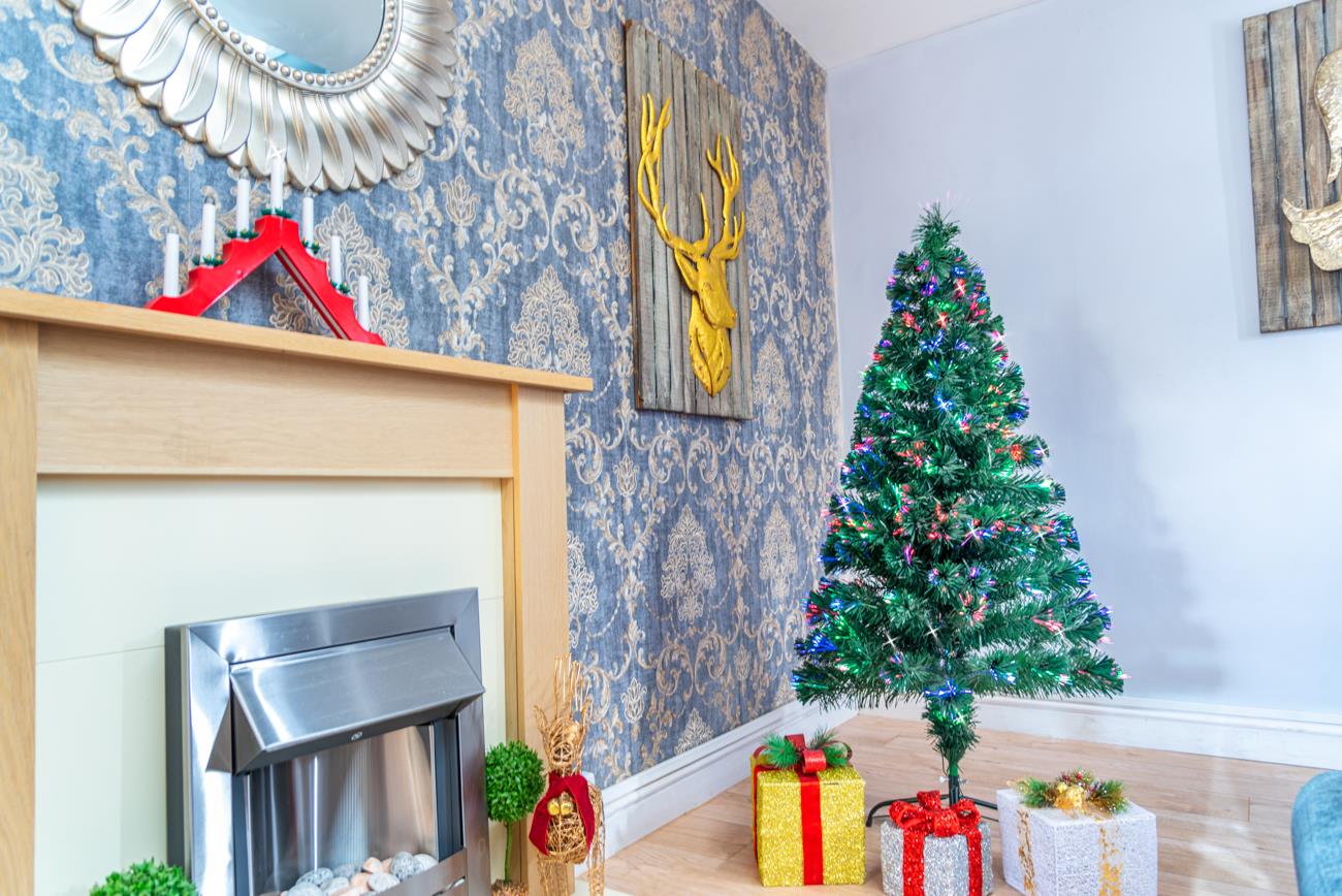 Christmas Tree Pre-Lit Green Fiber Optic LED Light Xmas Home Festive Decor 2-7FT - Picture 26 of 65