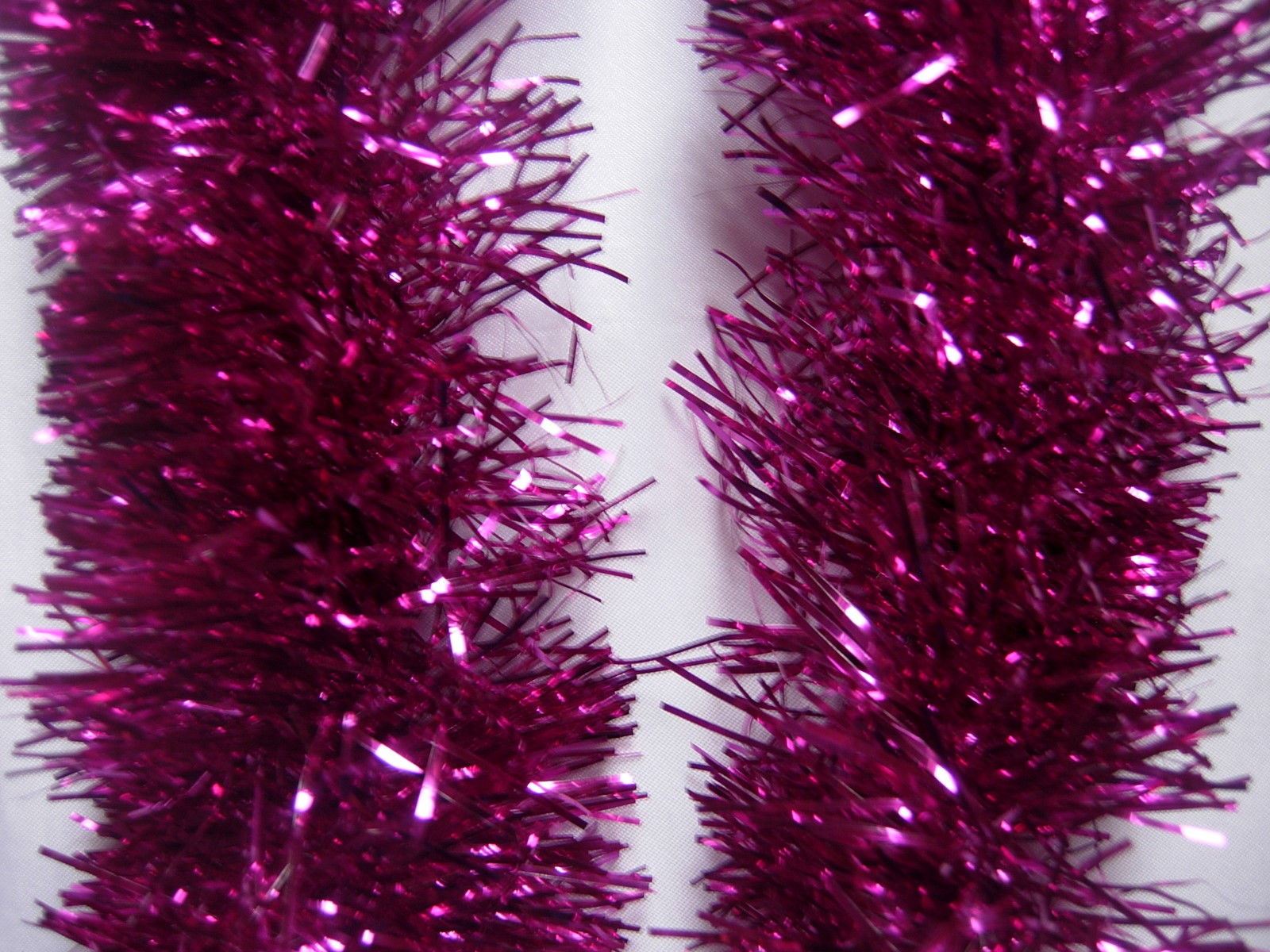 PINK LUXURY DELUXE Chunky Christmas Tinsel Garland Tree Decoration 2m
