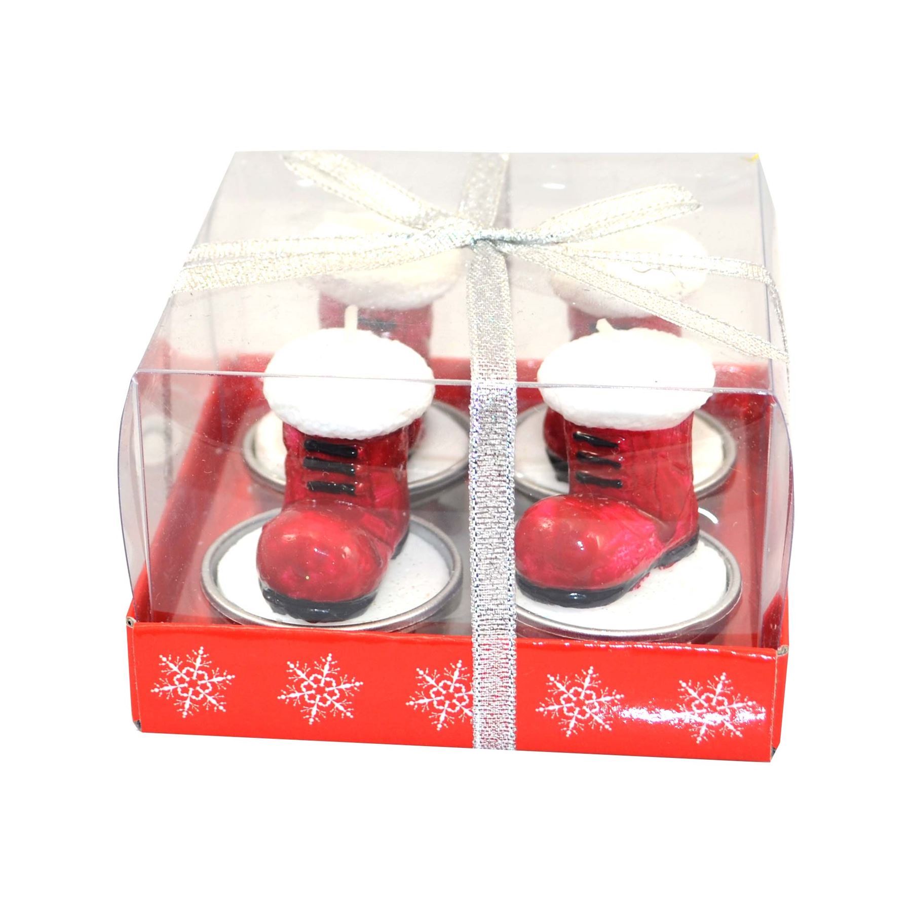 4 Novelty Christmas Decorations Candles Xmas Party Home Decor