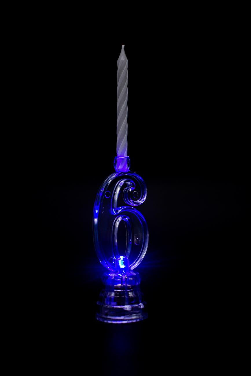 Number 0-9 LED Flashing Candle Holders Birthday Anniversary All Age Cake Toppers - Picture 24 of 41
