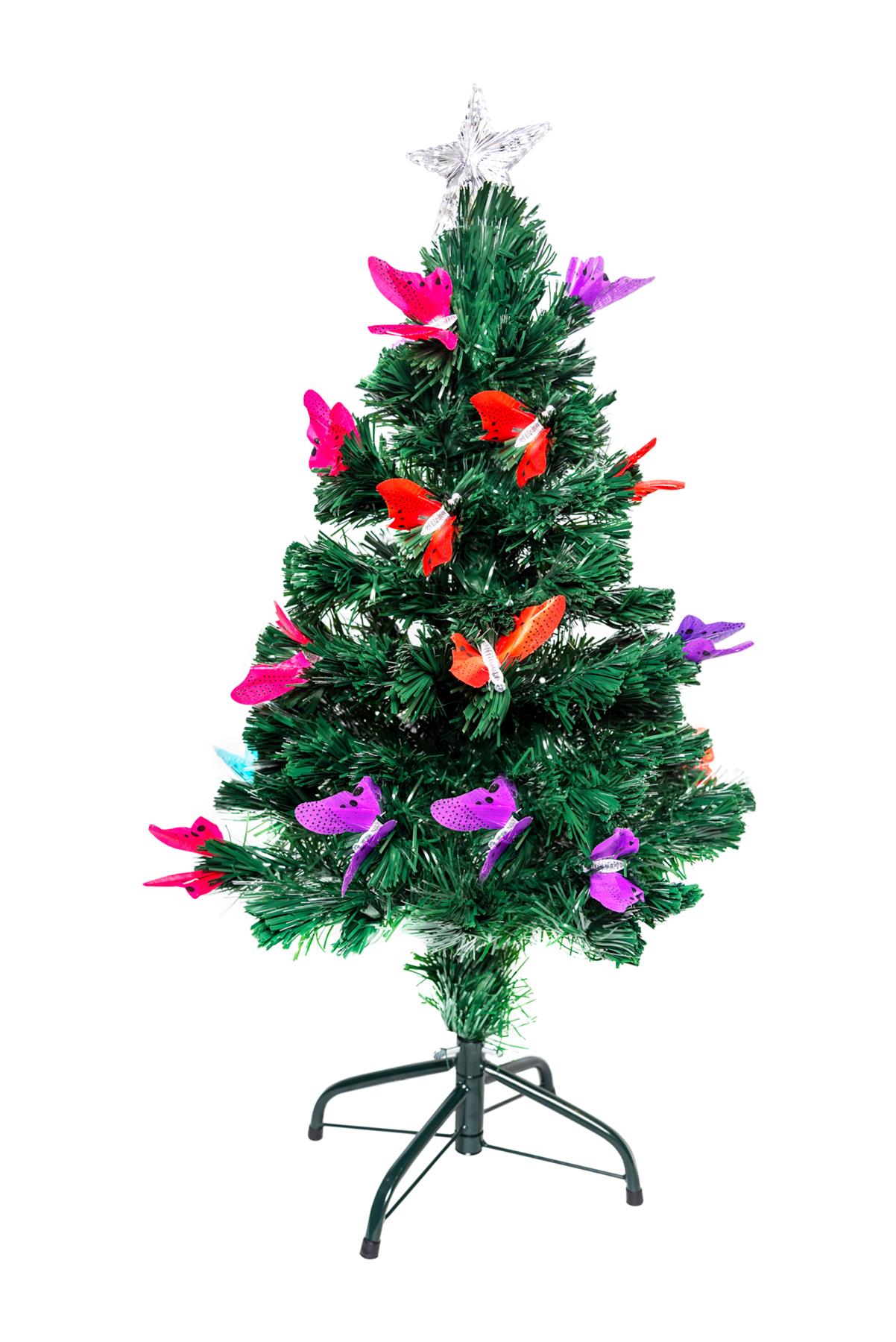 2-6FT Pre-Lit Christmas Tree Fiber Optic Pine LED Light Xmas Home Holiday Decor - Picture 29 of 52