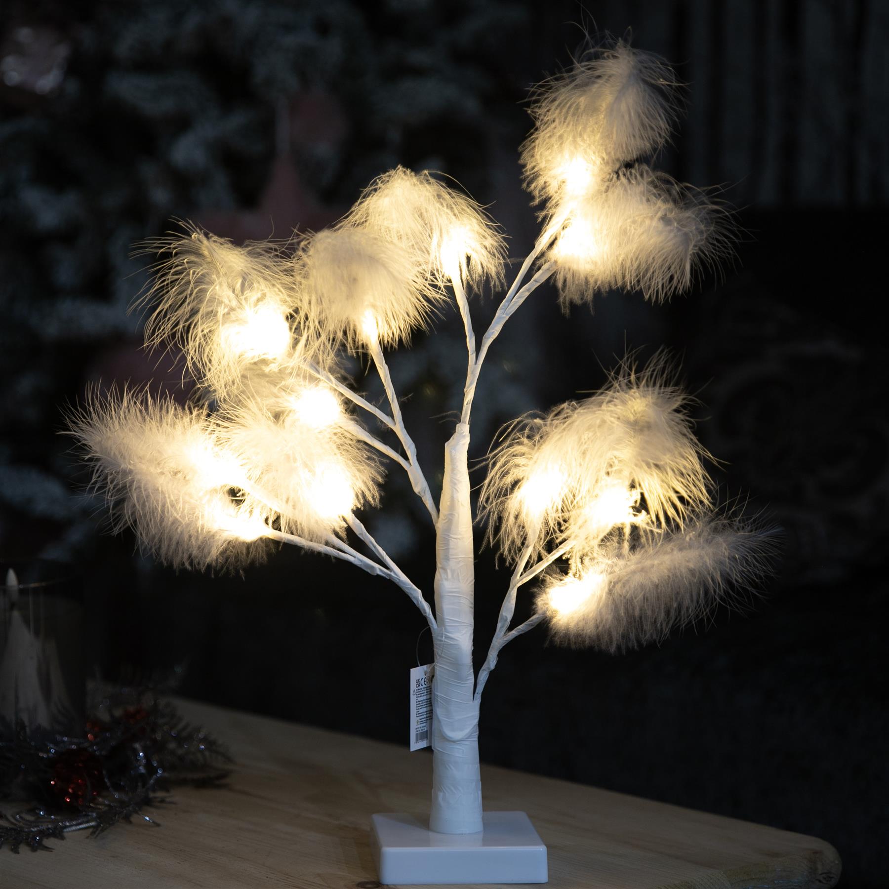 Artificial Pampas Tree Flower Christmas Table Decor Boho Wedding LED Lights B/O - Picture 9 of 73