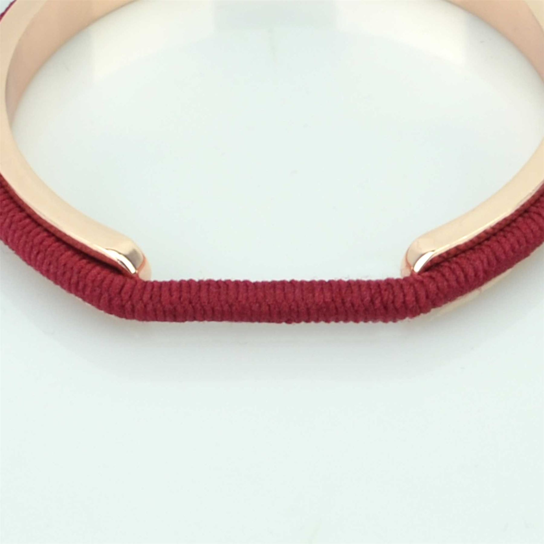 Hair Tie Cuff Bracelet Rubber Bands Bangle Gold Silver Rose Party Bridal Prom - Picture 29 of 111