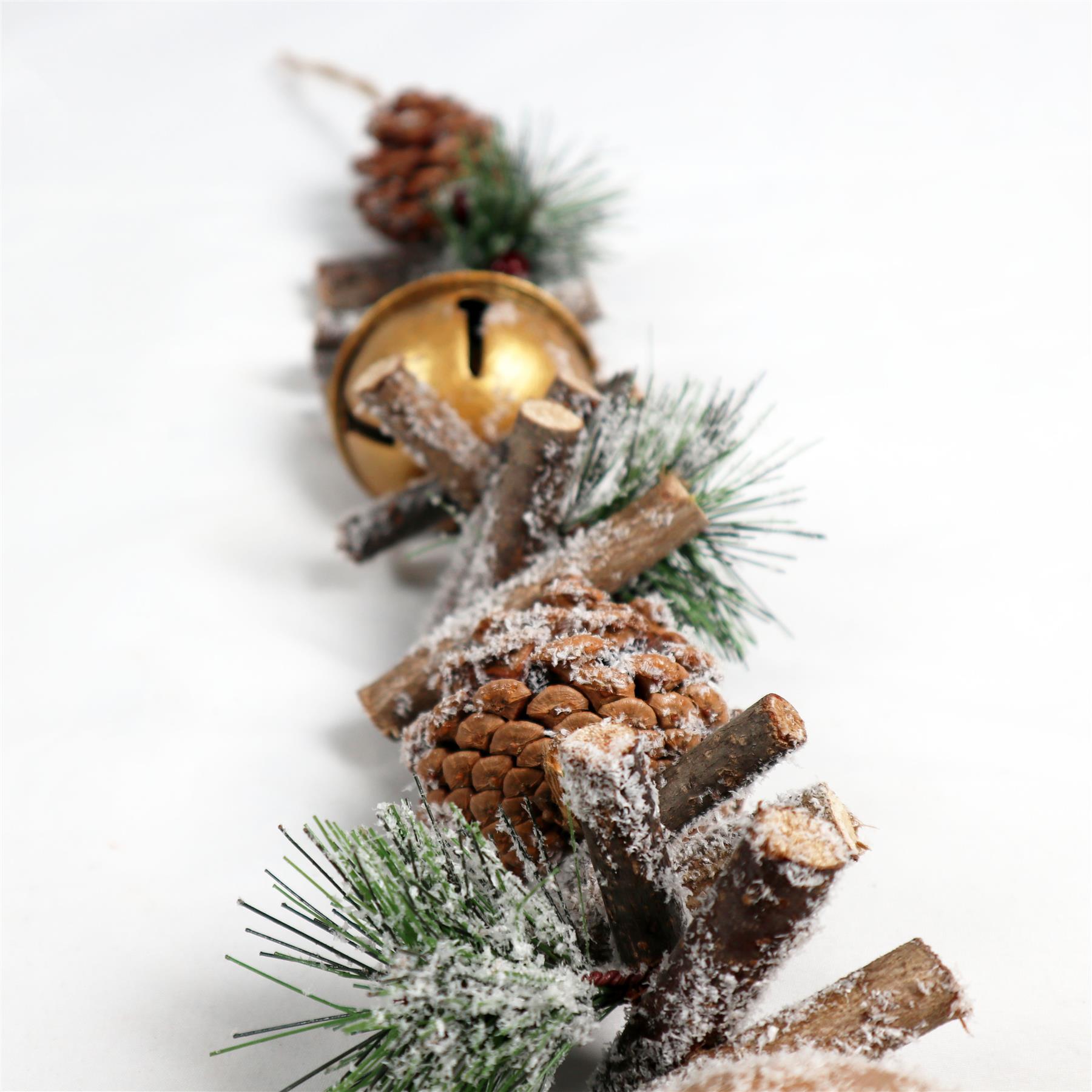 Christmas Garland Hanging Decoration Jingle Bells Xmas Tree Ornaments 33/50/90CM - Picture 12 of 46