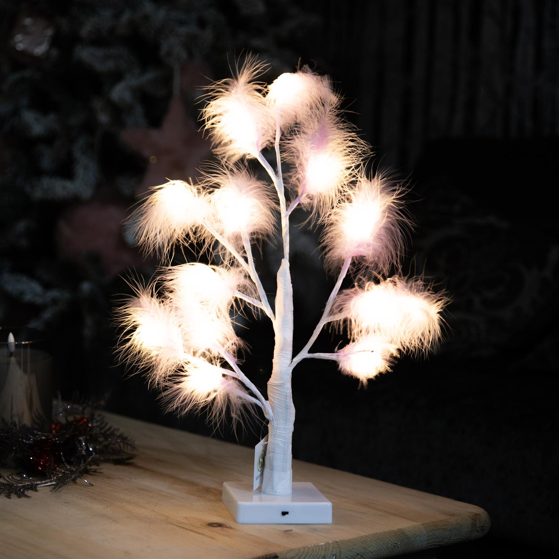 Artificial Pampas Tree Flower Christmas Table Decor Boho Wedding LED Lights B/O - Picture 43 of 73