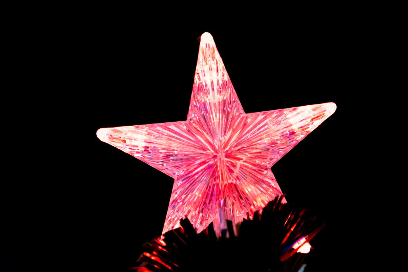 Christmas Tree Pre-Lit Fiber Optic Pine LED Light Xmas Decor Galactic Star 2-6FT - Picture 35 of 57