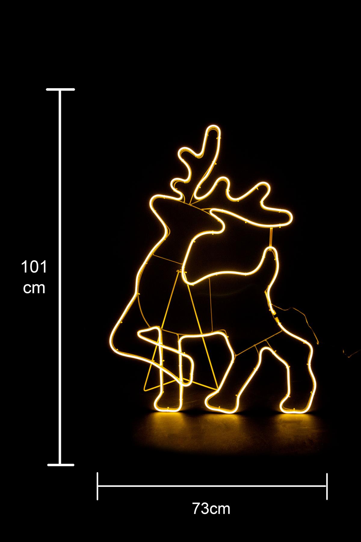 Neon Rope Lights Silhouette Christmas Outdoor Wall Garden Xmas Home Decoration - Picture 41 of 47