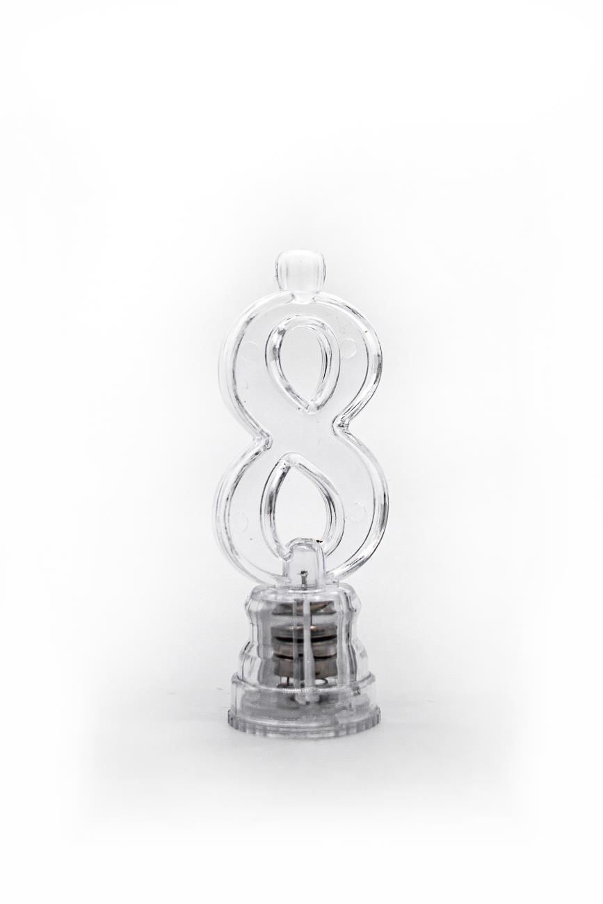 Number 0-9 LED Flashing Candle Holders Birthday Anniversary All Age Cake Toppers - Picture 34 of 41