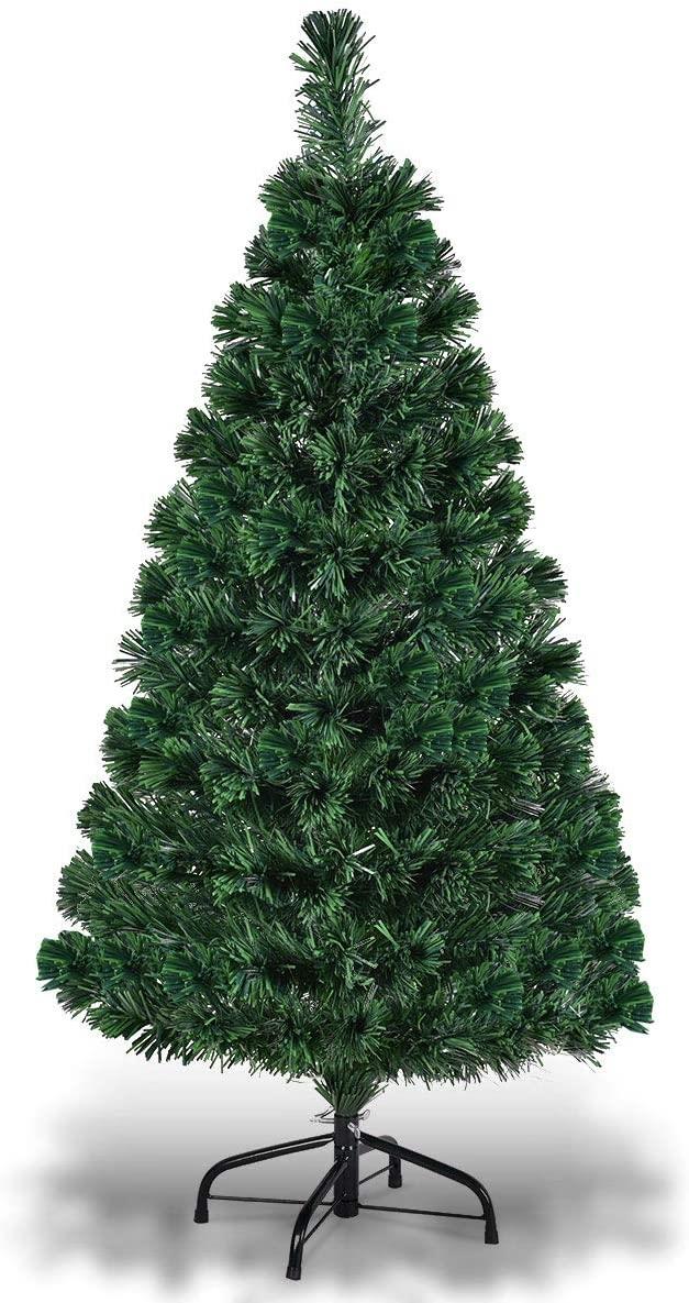 Christmas Tree Pre-Lit Green Fiber Optic LED Light Xmas Home Festive Decor 2-7FT - Picture 62 of 65
