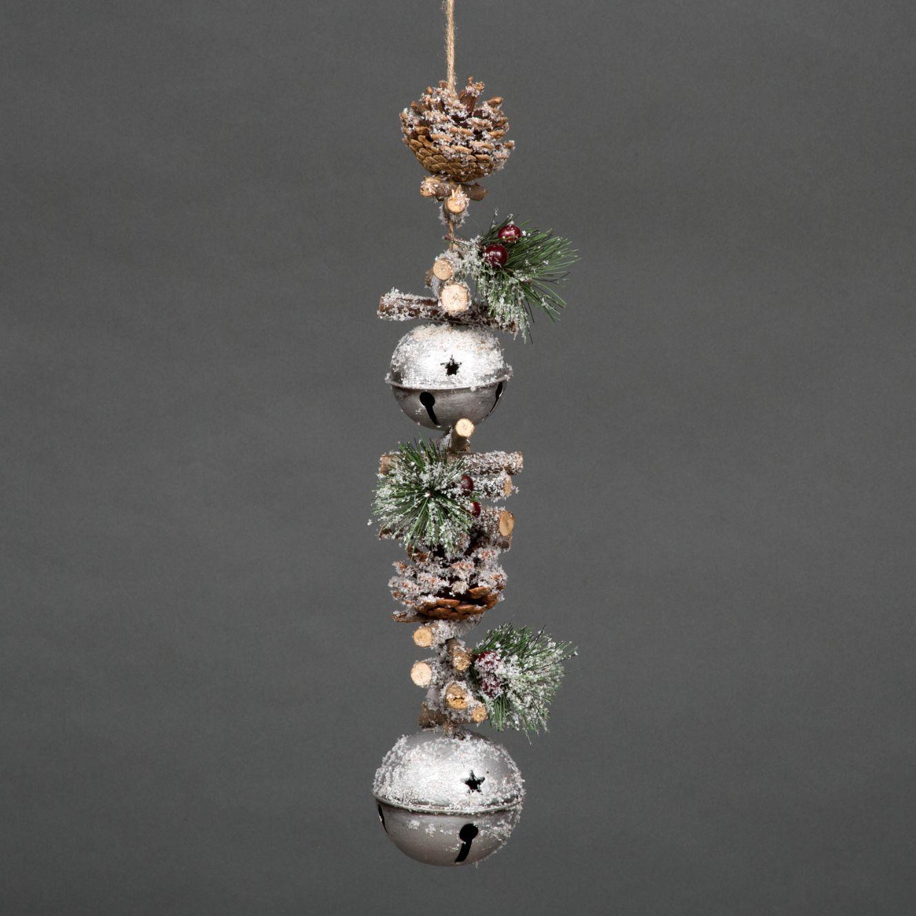 Christmas Garland Hanging Decoration Jingle Bells Xmas Tree Ornaments 33/50/90CM - Picture 40 of 46
