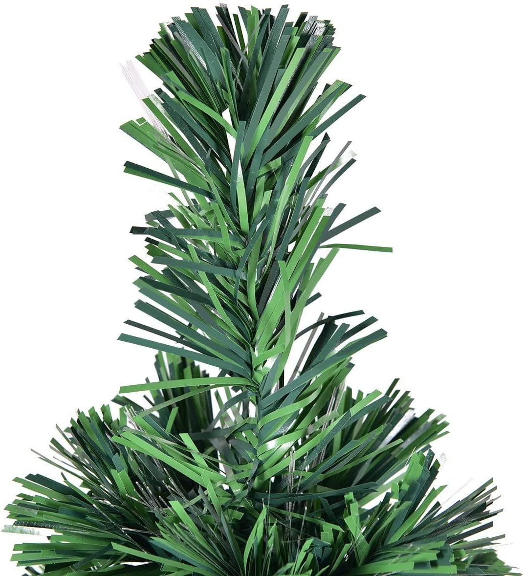 Christmas Tree Pre-Lit Green Fiber Optic LED Light Xmas Home Festive Decor 2-7FT - Picture 19 of 65