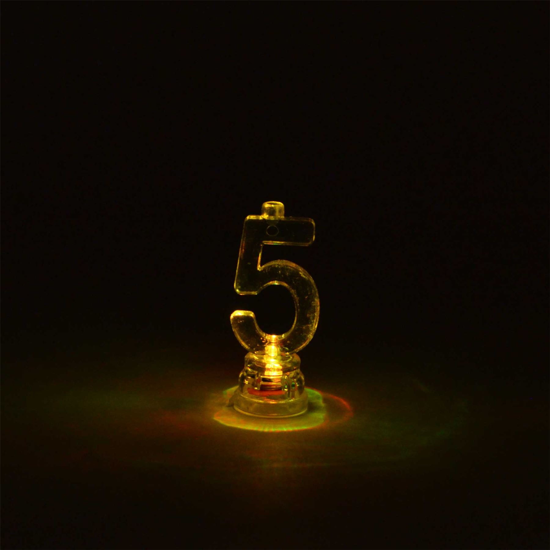 Number 0-9 LED Flashing Candle Holders Birthday Anniversary All Age Cake Toppers - Picture 23 of 41