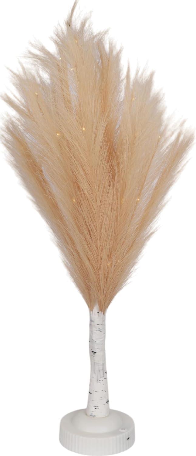 Artificial Pampas Tree Flower Christmas Table Decor Boho Wedding LED Lights B/O - Picture 3 of 73