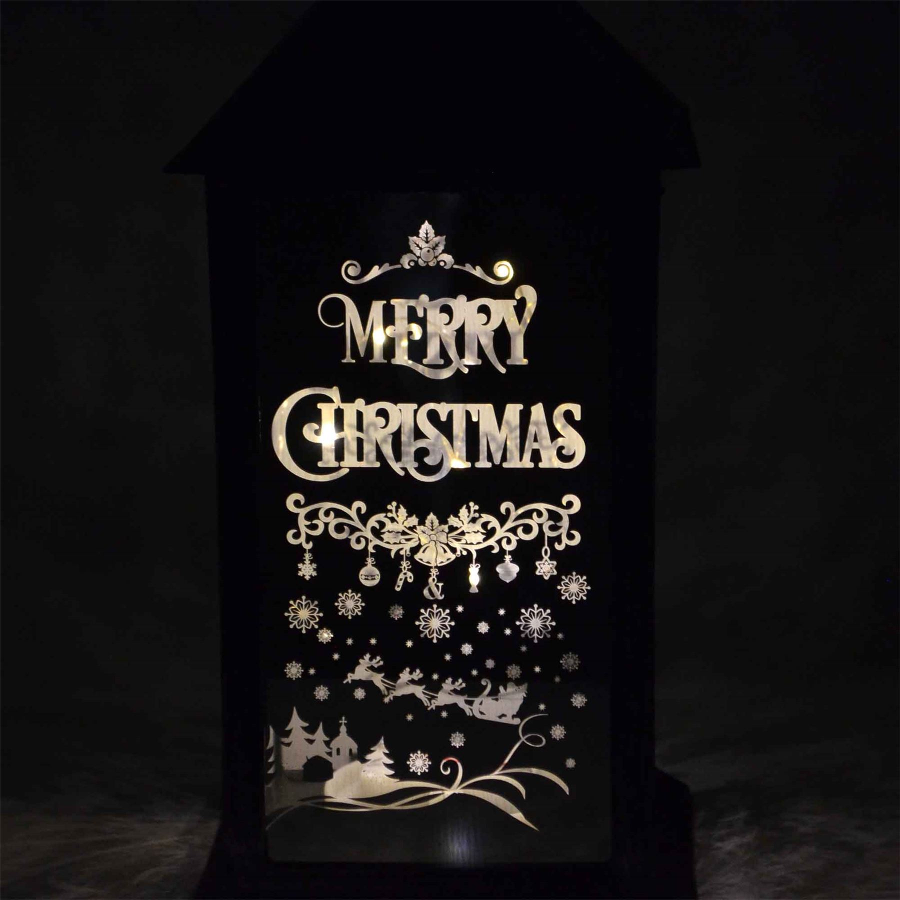 Christmas Decorations Lanterns Lamp LED Xmas Light Up Candles Battery Operated - Picture 10 of 56