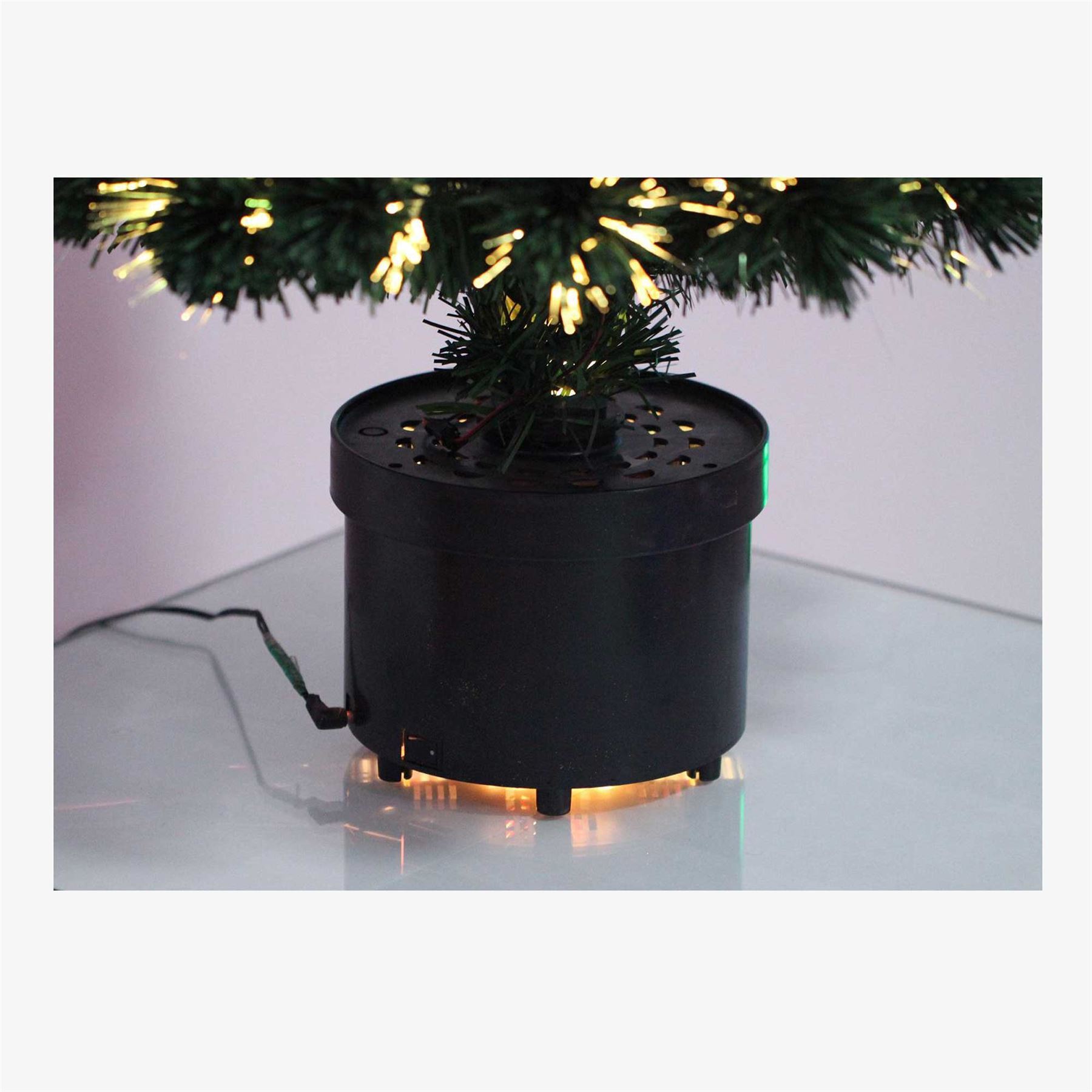 Christmas Tree Pre-Lit Green Fiber Optic LED Light Xmas Home Festive Decor 2-6FT - Picture 14 of 43