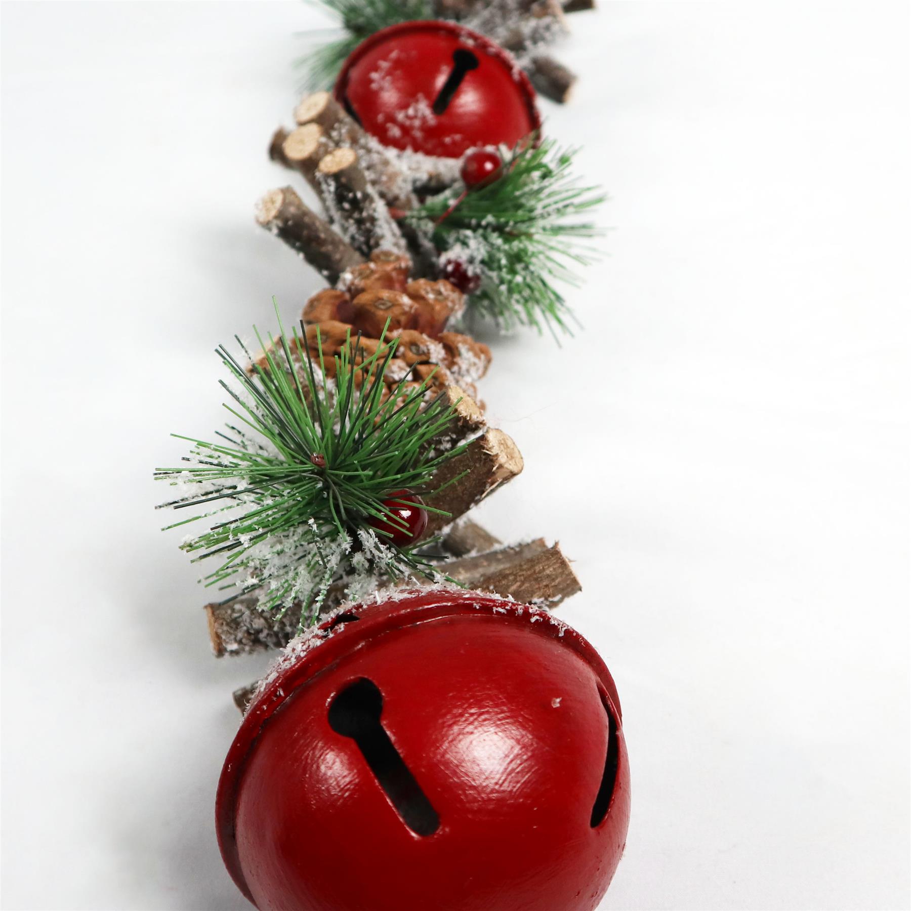 Christmas Garland Hanging Decoration Jingle Bells Xmas Tree Ornaments 33/50/90CM - Picture 27 of 46