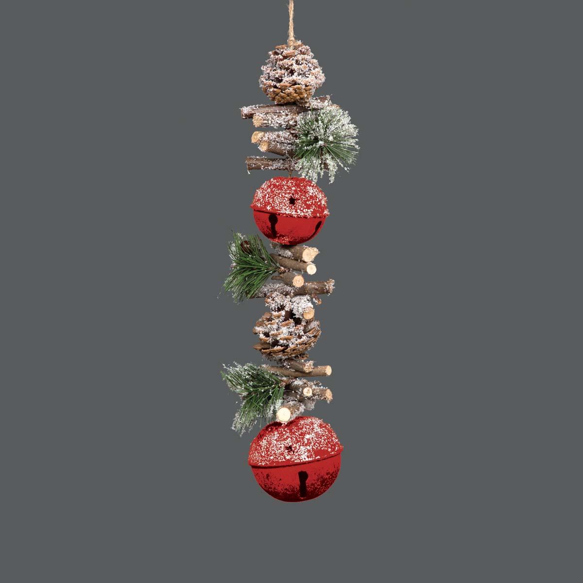 Christmas Garland Hanging Decoration Jingle Bells Xmas Tree Ornaments 33/50/90CM - Picture 21 of 46