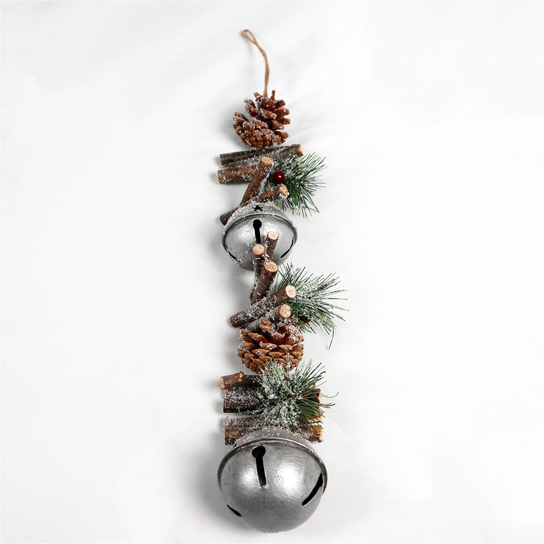 Christmas Garland Hanging Decoration Jingle Bells Xmas Tree Ornaments 33/50/90CM - Picture 42 of 46