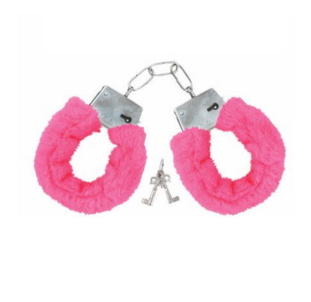 Fluffy Furry Handcuffs Fancy Dress Hen Night Stag Party Props Police Role Play - Picture 17 of 22