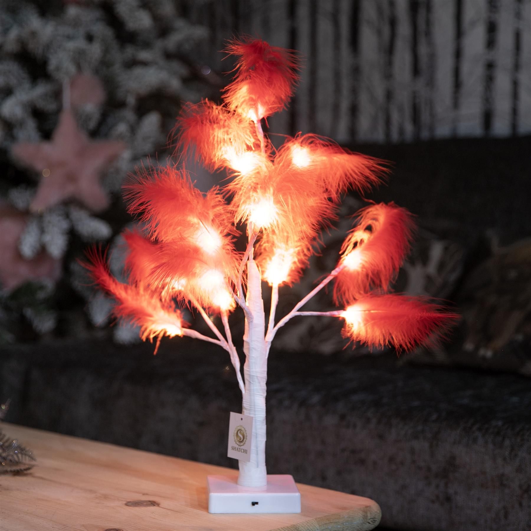 Artificial Pampas Tree Flower Christmas Table Decor Boho Wedding LED Lights B/O - Picture 62 of 73