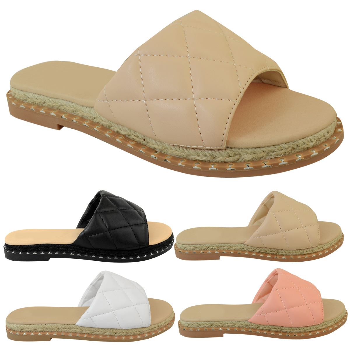 womens padded sliders