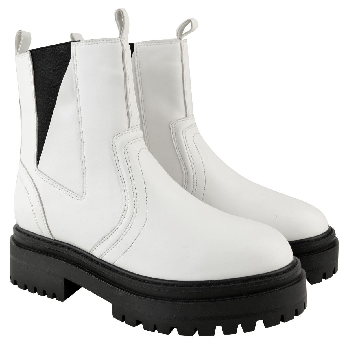 pull on chunky chelsea boots