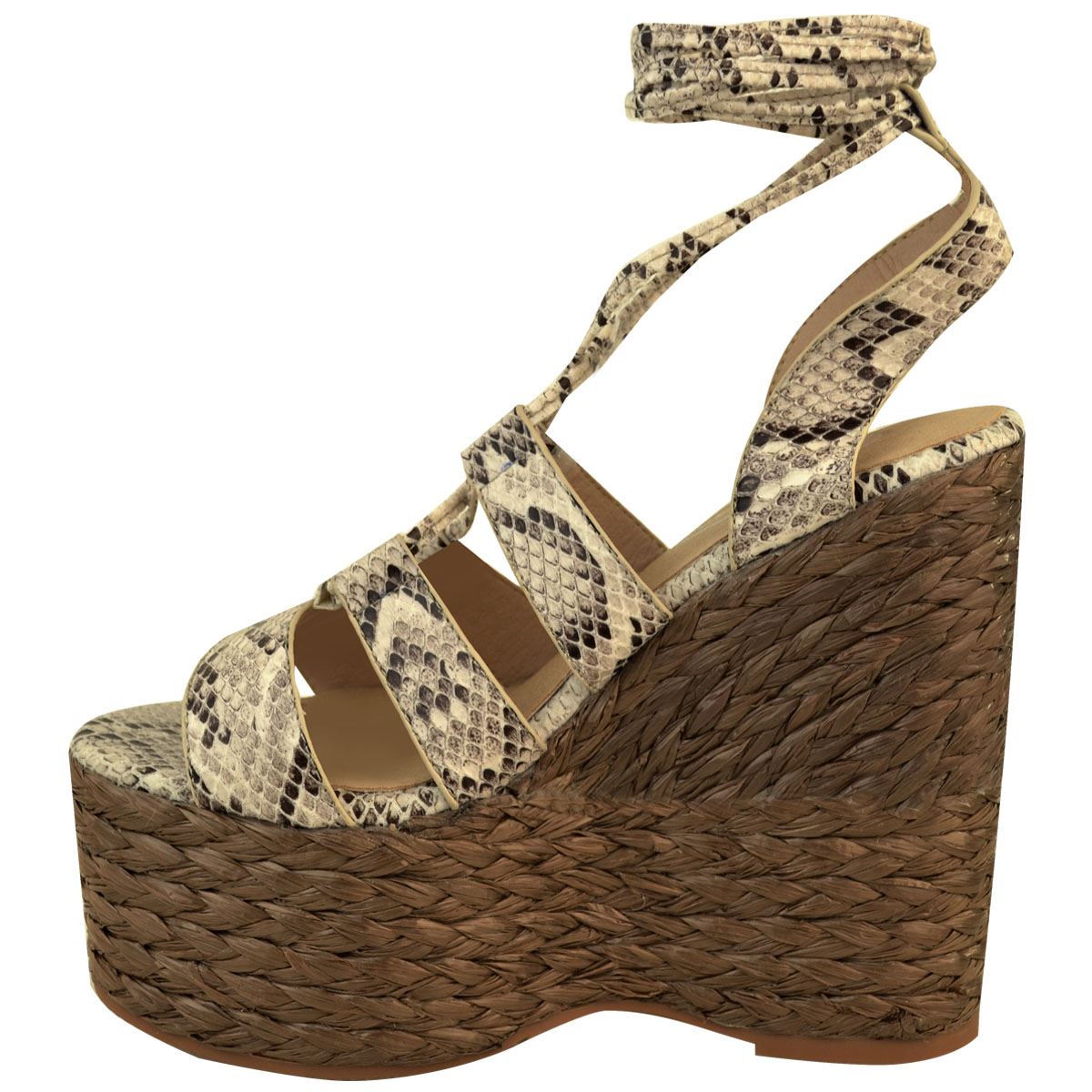 espadrille high heel sandals