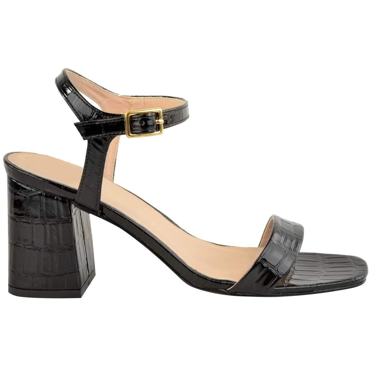 Womens Ladies Low Block Heel Sandals Smart Formal Party