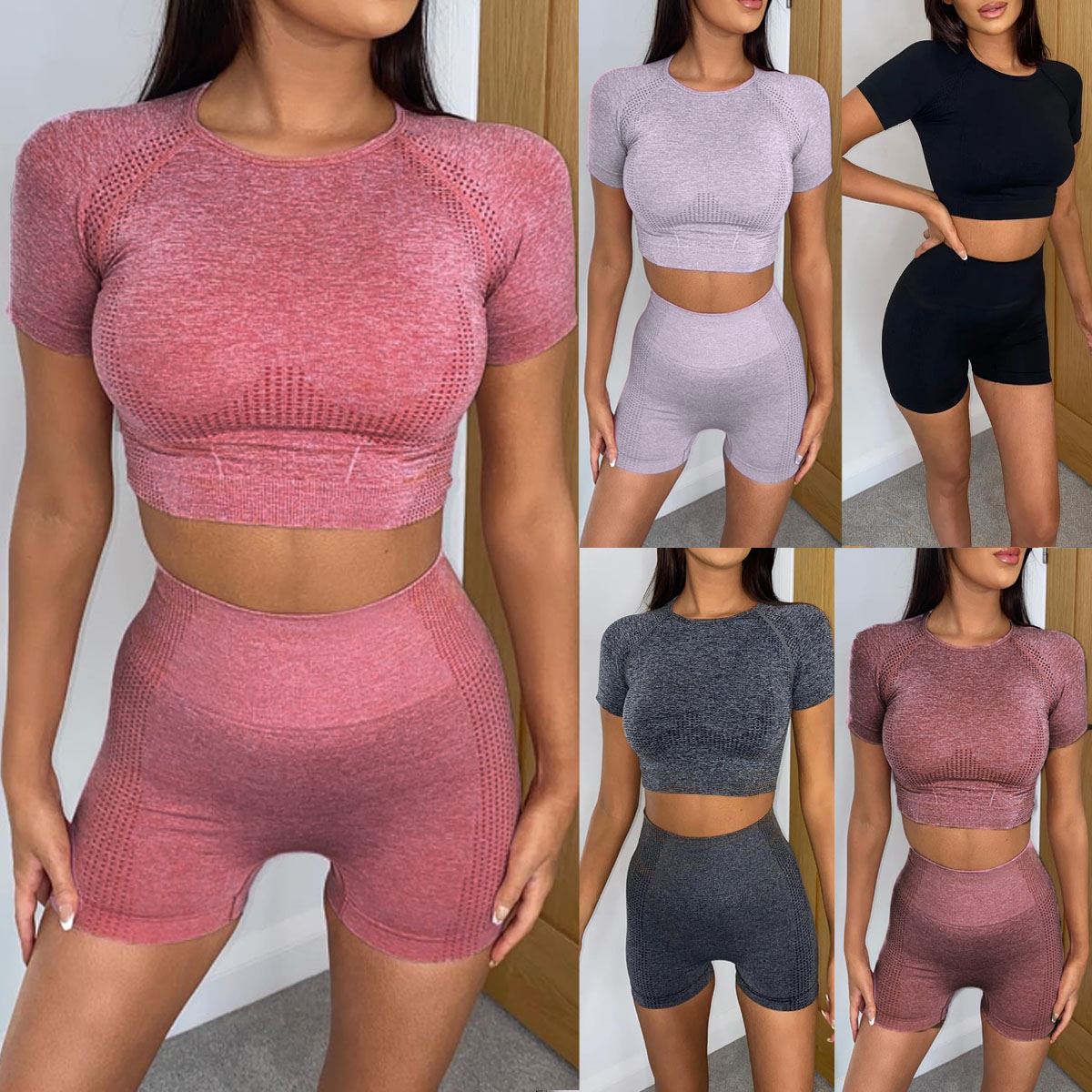 high waisted shorts and t shirt