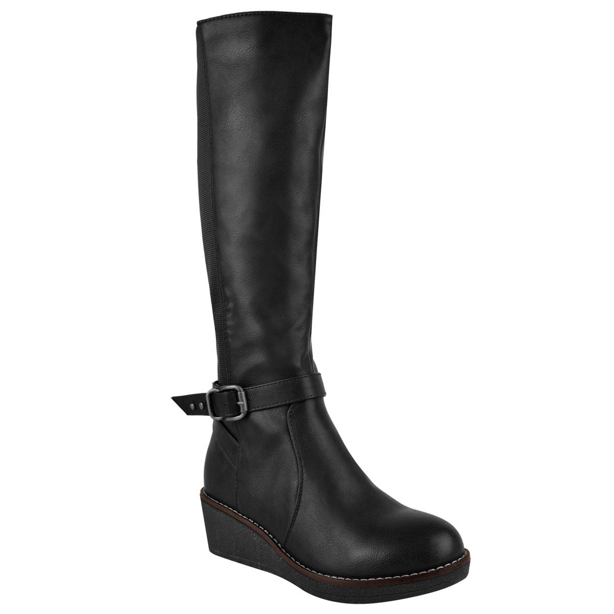wide leg biker boots