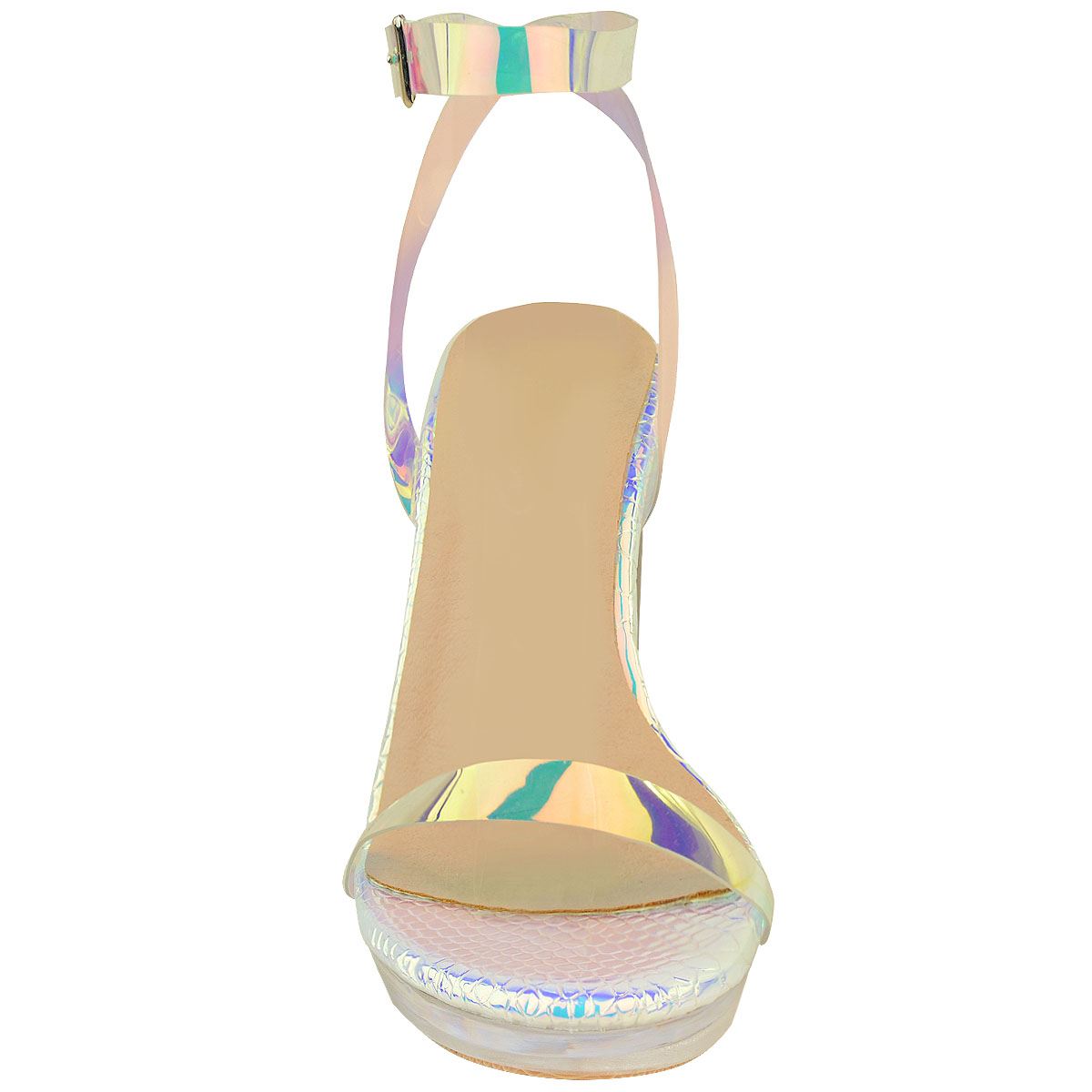 barely there clear sandals
