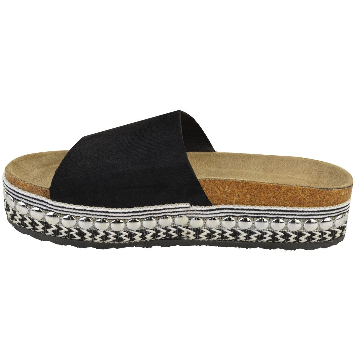 FLATFORM SUMMER BOW SLIDERS SANDALS SLIP ON MULES FASHION