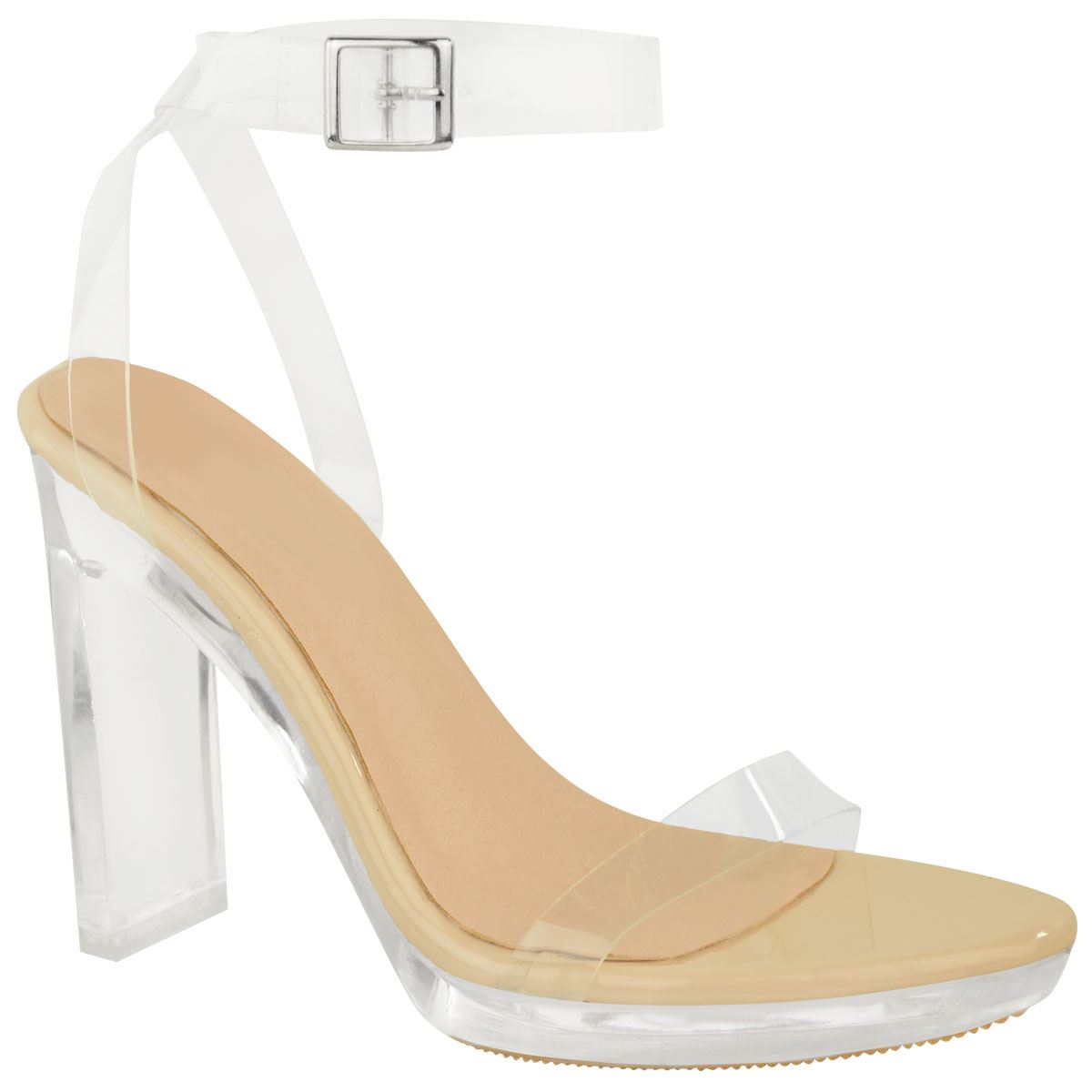 barely there clear sandals