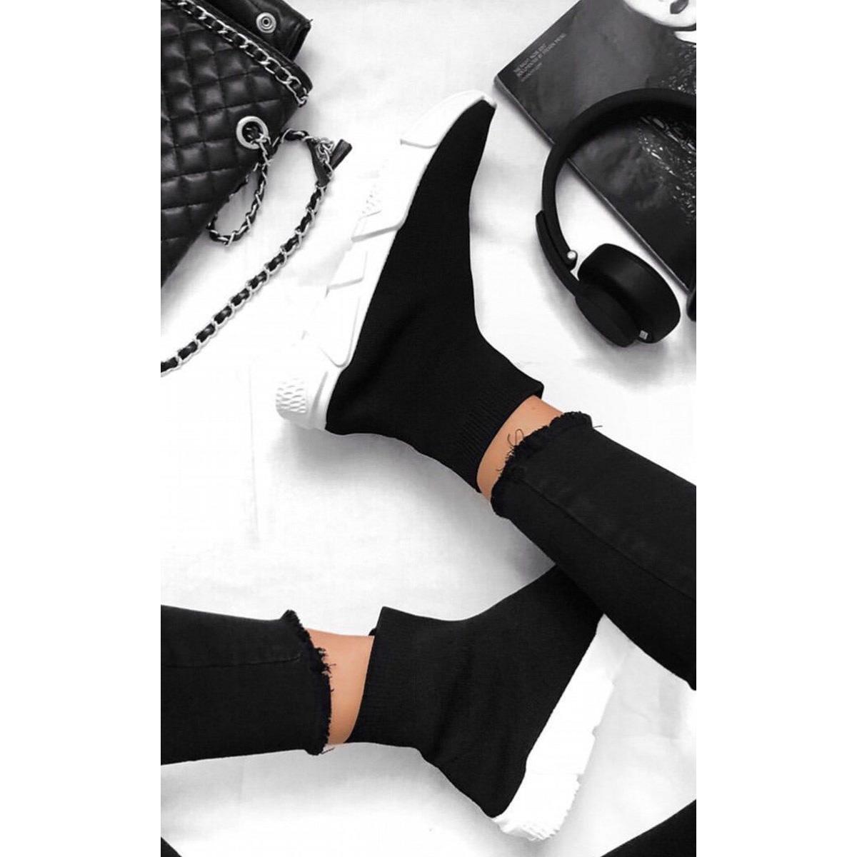 pull on sock trainers womens