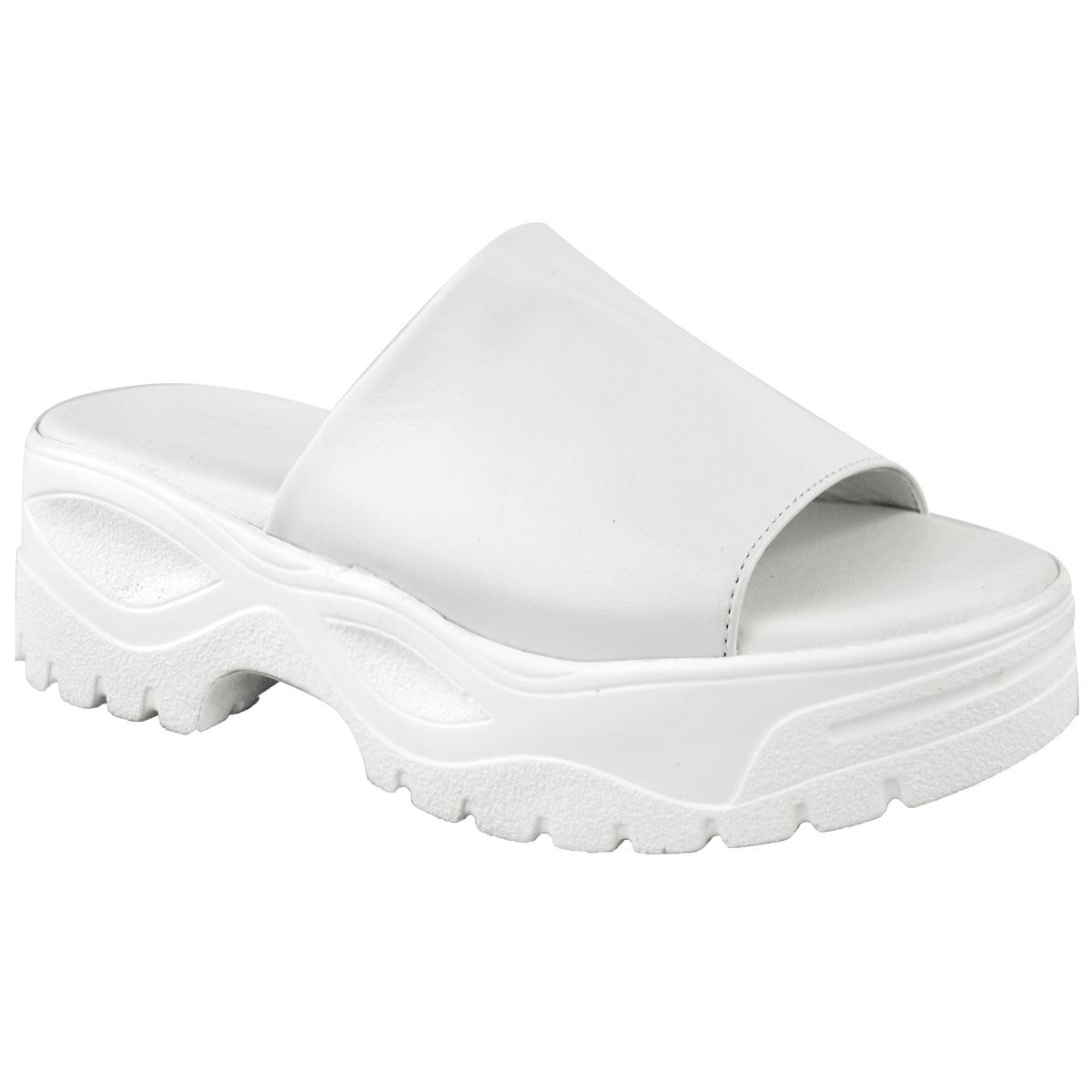 Womens Chunky Flatform Sandals Strappy Comfy Open Toe Summer Buckle Clip Sliders | eBay