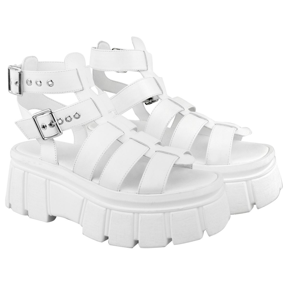 white sole sandals for womens