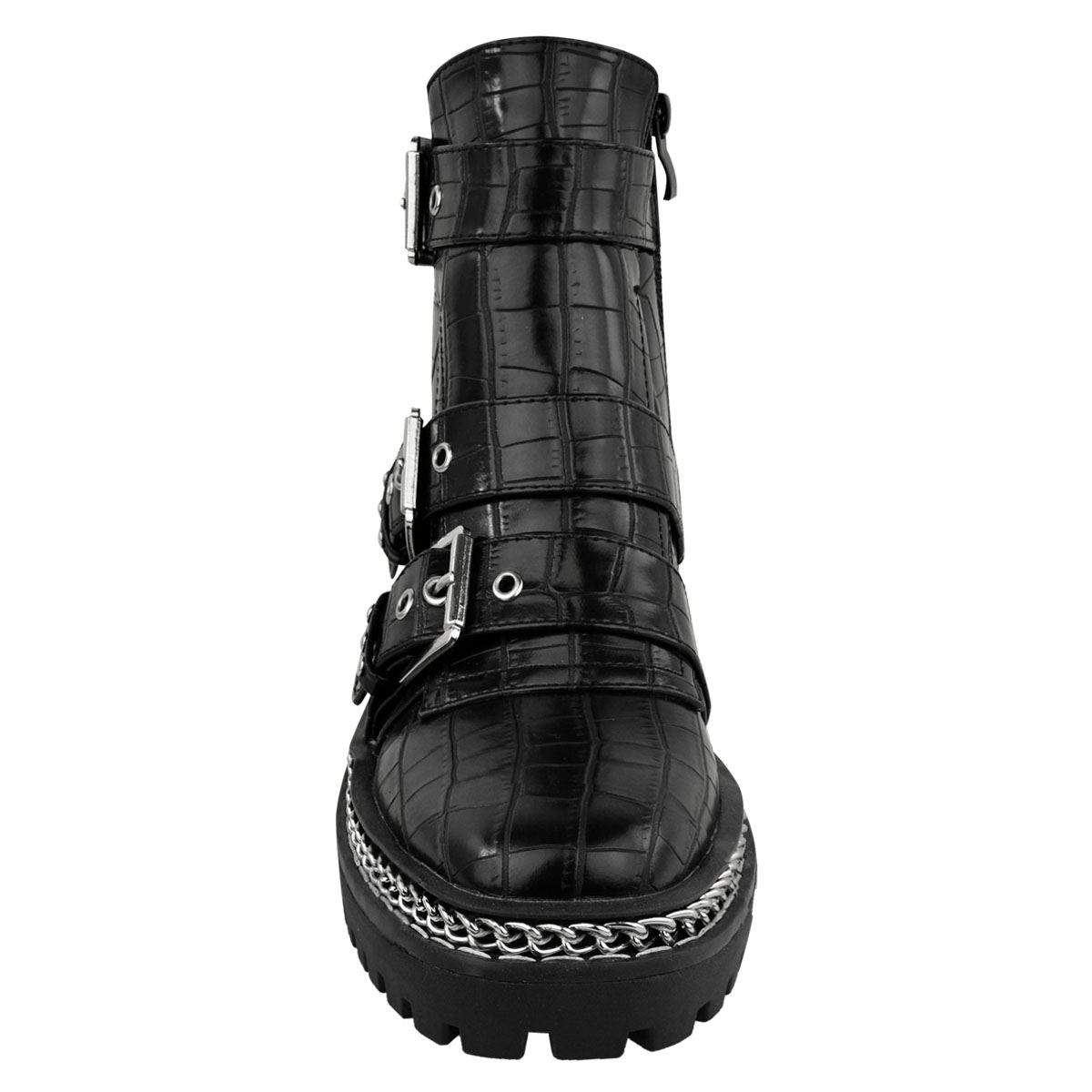 low heel chunky boots