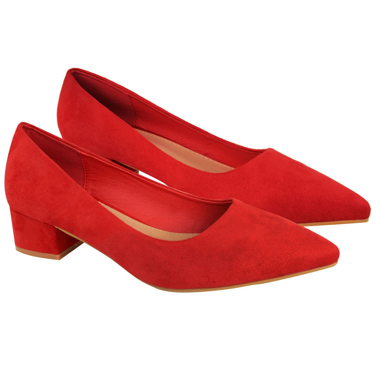 low block heel court