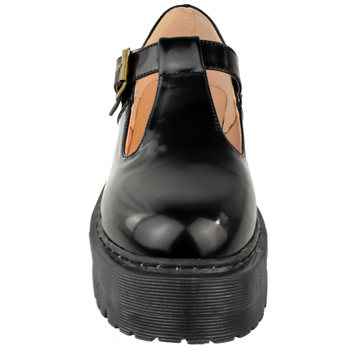 NEW LADIES WOMENS GIRLS SCHOOL SHOES CUT OUT CHUNKY DOLLY GEEK WORK PUMPS SIZE eBay