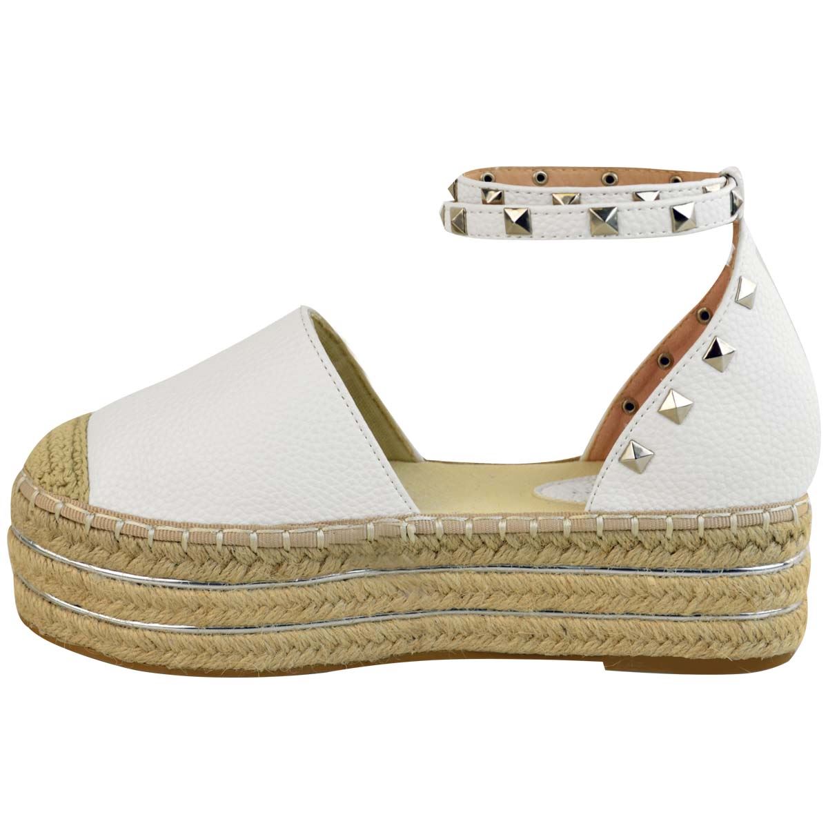 Ladies Womens Low Wedge Espadrille Sandals Platform Rose Gold Summer Shoes Size | eBay