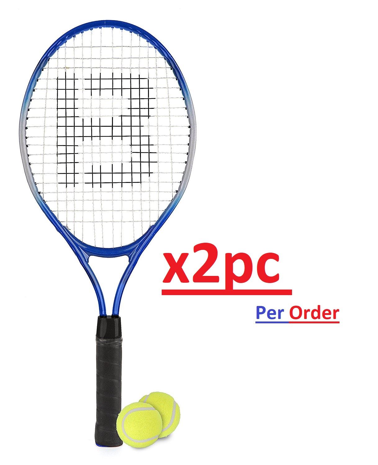 Aluminium Tennis Racket Set (2 Rackets & Ball) Suitable For All Ages