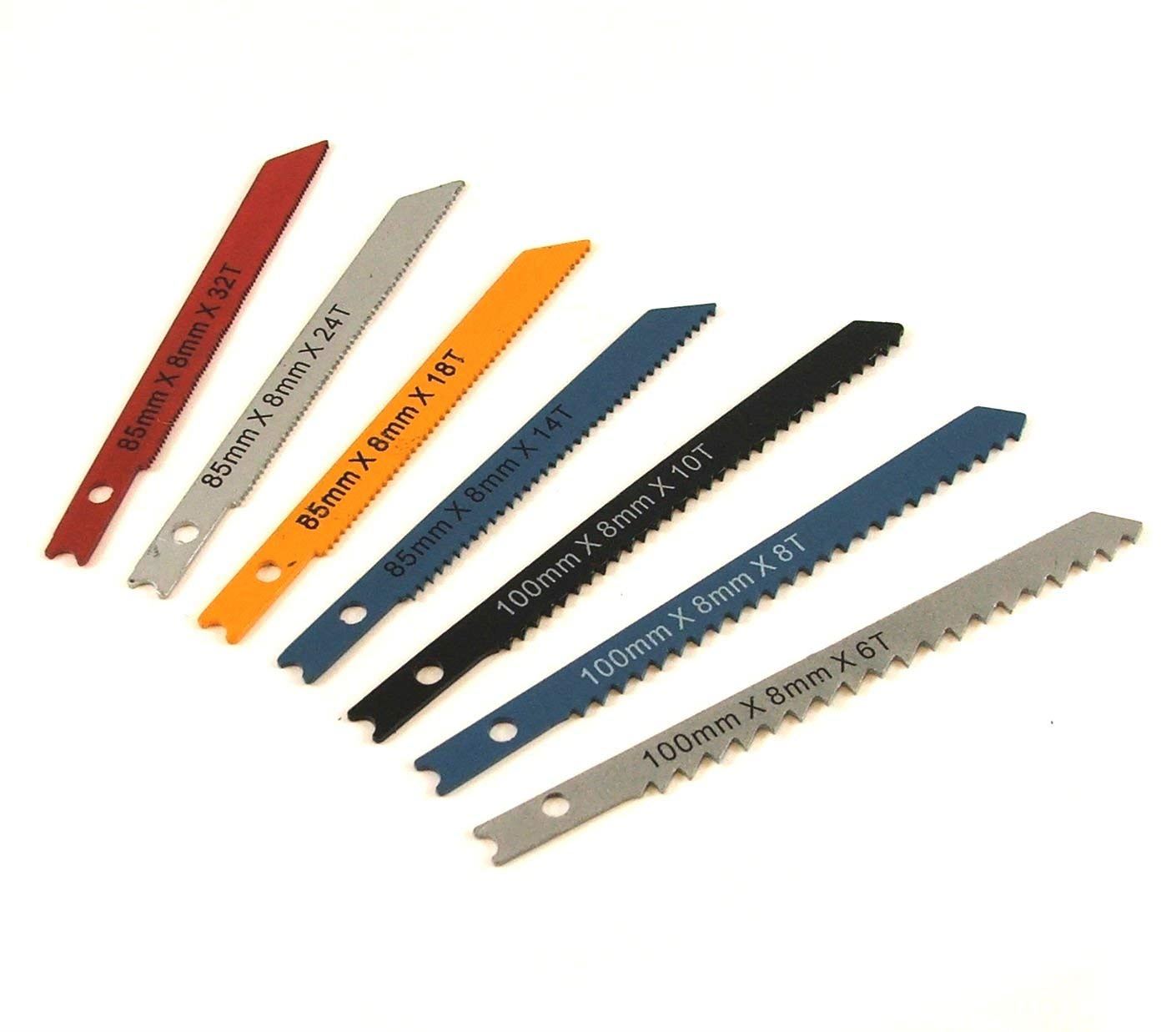 14pc U Fitting Jigsaw Blades Set Metal Plastic Wood Cut Black & Decker