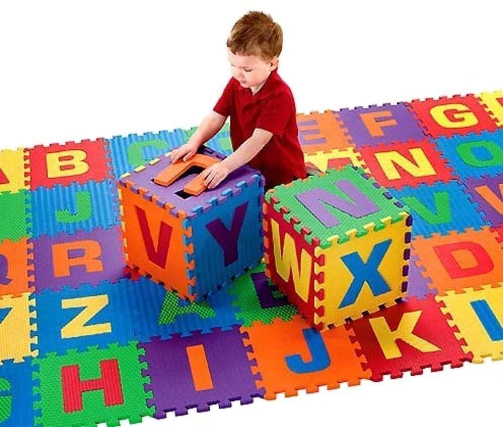 Alphabet Numbers Soft Eva Foam Matts Interlocking Activity Play UK Children Kids