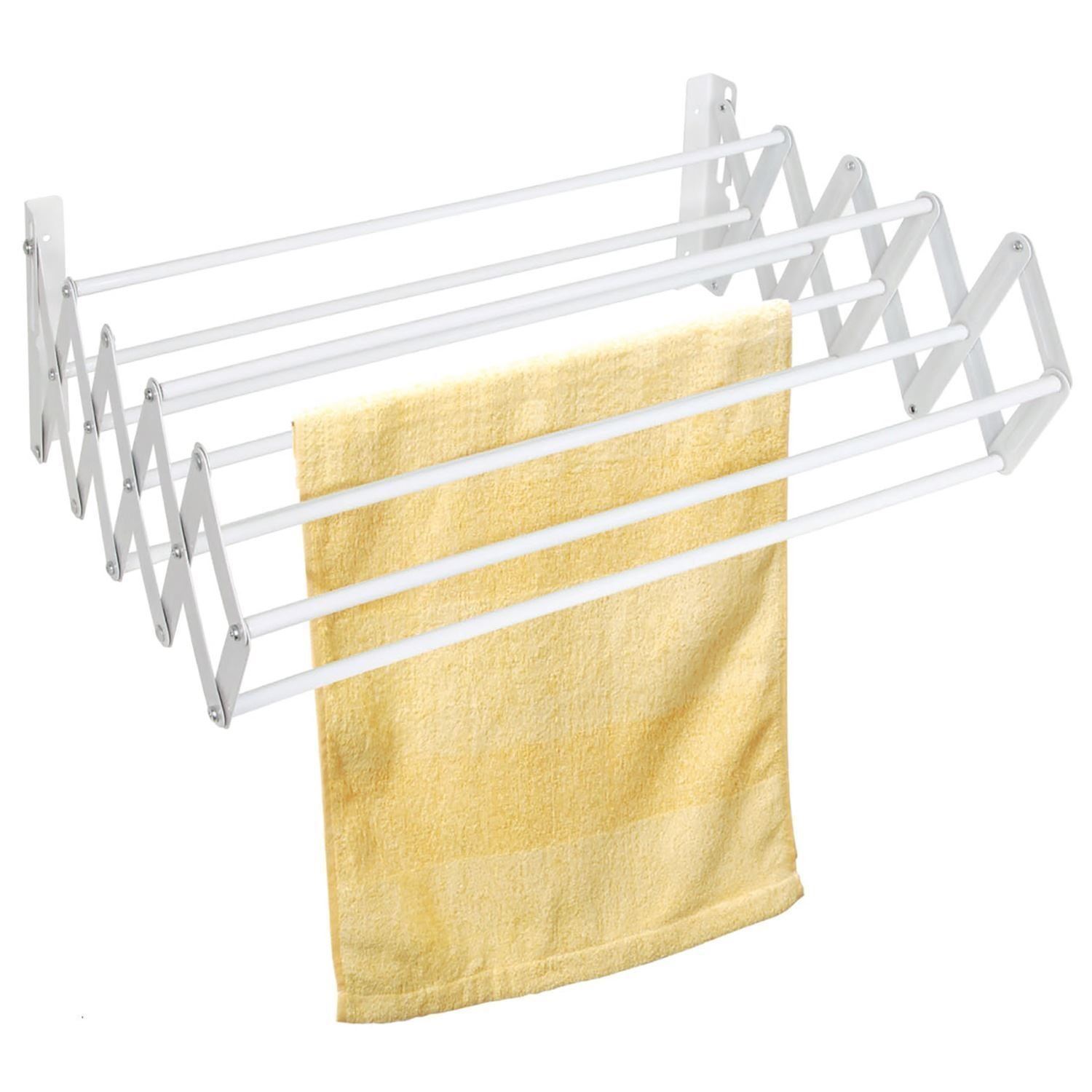 INDOOR FOLDING WALL MOUNTED EXTENDIBLE DRYER RACK DRYER CLOTHES HORSE