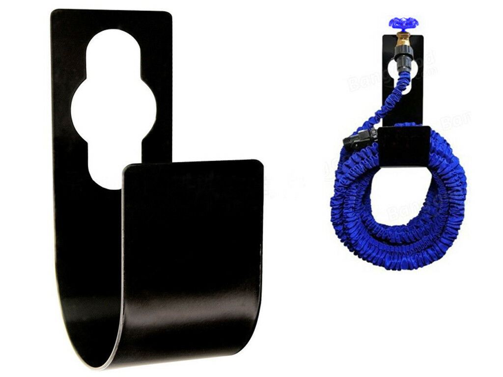 EXPANDING X HOSE METAL HOLDER GARDEN HOSEPIPE OUTDOOR HANGER TIDY 25 TO