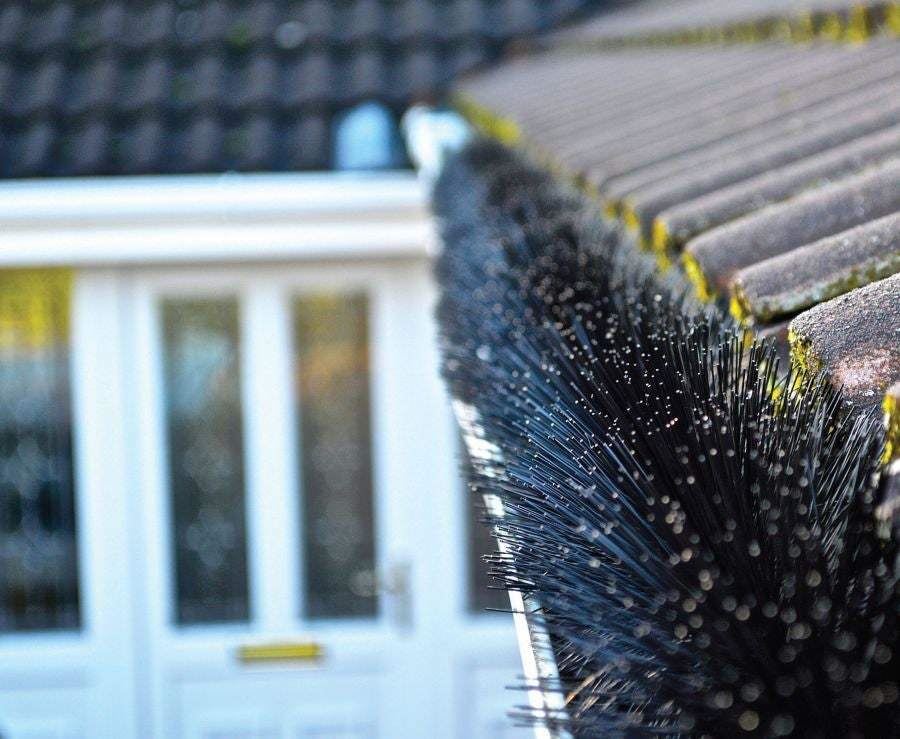 Hedgehog Gutter Brush Cleaning Prevention Leaf Guard Pack 100mm x 4m