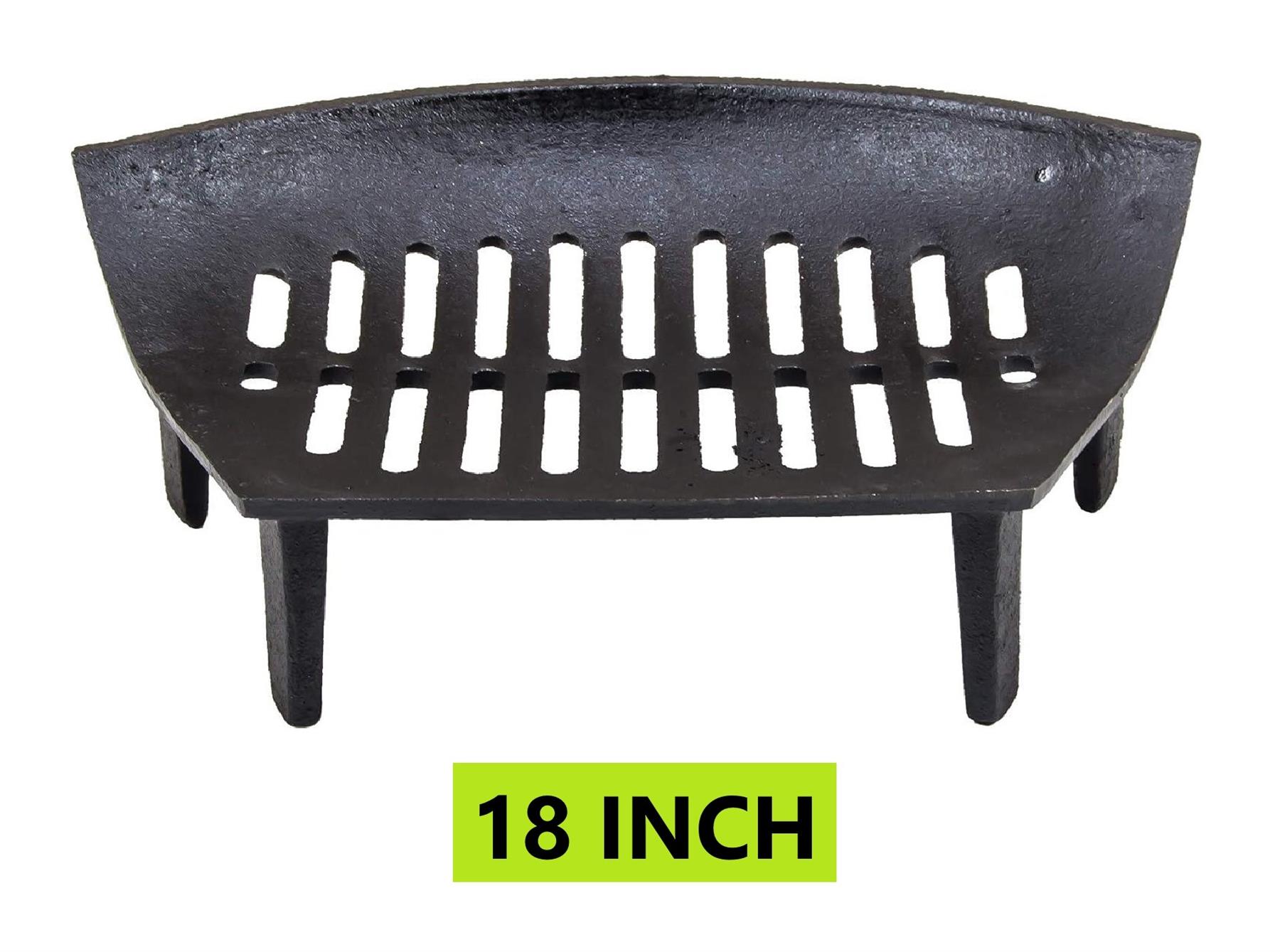 16" 18" Fire Grate Cast Iron Black Fireplace Log Coal Open Fire Accessory - Picture 8 of 13
