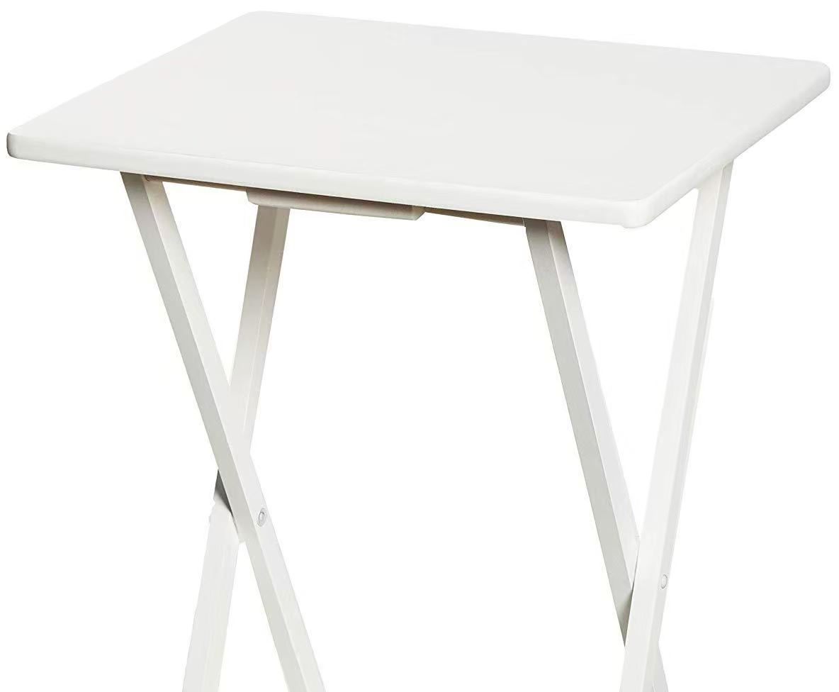Folding Snack Table Wooden TV Side Laptop Coffee Tea Picnic New By Unibos - Picture 49 of 50